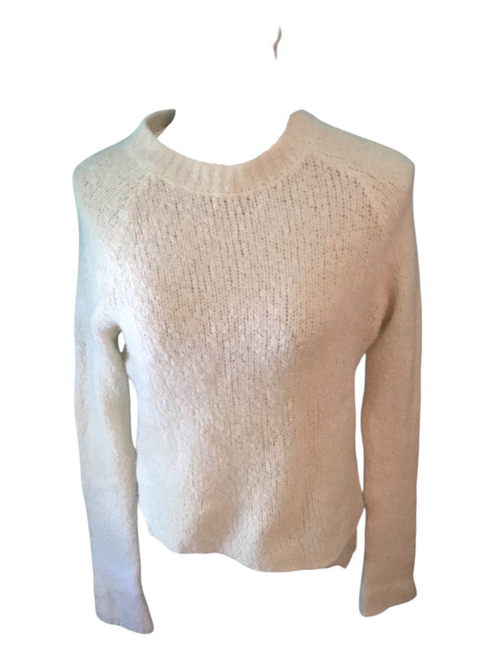 360 Cashmere Cream Crewneck Sweater